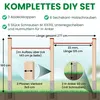 Turnreck aus Kantholz Kiefer imprägniert mit Reckstange rot Produktbild-Vorschau 6