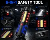 LED Taschenlampe KFZ Notfall Hammer Signal Warnleuchte Produktbild-Vorschau 2