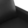 A close-up view of a black sofa cushion and armrest. Produktbild-Vorschau