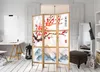 Orient Japonský paraván 135x172 cm 3-dílný bílý Náhled obrázku produktu 5
