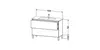 Waschtischunterbau L-CUBE 1220x481x704mm weiß matt weiß Produktbild-Vorschau 2