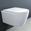 doporro Hänge-WC Weiß Wand-WC Toilette mit Soft-Close Produktbild-Vorschau 1