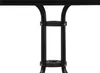 Close-up of the black metal base of a table. Produktbild-Vorschau