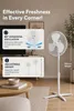 Opviq, stojací ventilátor Kumtel KTF-290, biela farba, 100% Náhľad obrázku produktu 2