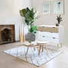 Meuble en bois naturel avec 4 tiroirs 99 x 39 x H 82 cm Voir les images du produit 2