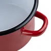 Emaille Topf 4L rot Kochtopf Universaltopf Suppentopf Produktbild-Vorschau 5