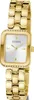 A close-up studio shot of a gold Guess women's watch with a white face and diamond accents on a white background. Anteprima dell’immagine prodotto