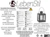 LS-LebenStil Vintage Laterne Windlicht 15cm Metall Grau Produktbild-Vorschau 7