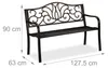 Relaxdays Gartenbank Antik für 2 Personen, Balkon, Produktbild-Vorschau 6