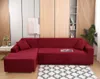 (Vínově červená) Potah na pohovku ve tvaru L, 2-dílný Náhled obrázku produktu 3