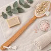 Massagebürste Trockenbürste Körperbürste mit Stiel 44 cm Produktbild-Vorschau 2