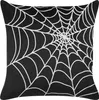 BELIANI Set 2 dekorativních polštářů černý samet 45 x 45 cm Náhled obrázku produktu 4