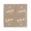 itenga 20x Serviette Schön dass du da bist latte macchiato Produktbild-Vorschau 4