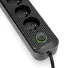 Przedłużacz 4 gniazda 3m LISTWA ZASILAJĄCA czarny + 4x USB Podgląd zdjęcia produktu 5