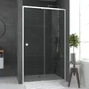 Porte de douche coulissante blanc 120x185cm - extensible - Voir les images du produit 2