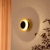 Lindby LED-Wandleuchte Tiama, Metall, schwarz/gold, Ø 20 cm Produktbild-Vorschau 2