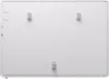 The back of a white infrared heater with mounting brackets. Náhled obrázku produktu