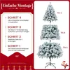 Yaheetech 213cm Künstlicher Weihnachtsbaum mit Schnee & 350 Produktbild-Vorschau 7