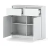 Komoda AGA 100 cm Biała Matowa Szafka z Szufladami Podgląd zdjęcia produktu 2