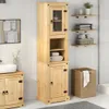 vidaXL Koupelnová skříňka  50x40x185 cm z borovicového Náhled obrázku produktu 3