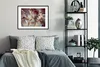 MuchoWow® Gerahmtes Poster Gold - Marmor - Lila 80x60 cm - Produktbild-Vorschau 2