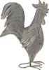 Clayre & Eef Gartendekoration Hahn 30x14x40 cm Grau Metall Produktbild-Vorschau 1