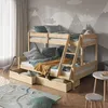 Etagenbett Vitalispa Everest Naturholz 120x200 / 80x200 cm Produktbild-Vorschau 4