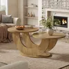 Tribesigns Runde Couchtisch, 2-Tier Couchtisch mit Produktbild-Vorschau 5