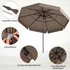 COSTWAY Parasol ogrodowy φ300cm, 3-stopniowy parasol Podgląd zdjęcia produktu 7