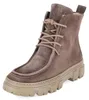 Botas de cordones marrones para mujer de la marca Paul Vista previa de la imagen del producto 6