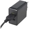 Dual USB snellader, USB QC3.0, 28W, zwart. Laadt tot 4 keer Productafbeelding-voorbeeld 2