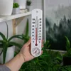 Izbový teplomer s vlhkomerom biely 25 cm Náhľad obrázku produktu 3