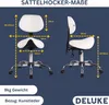 DELUKE® Sattelhocker mit Lehne KOLLI | Höhenverstellbar, Produktbild-Vorschau 2