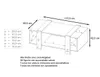 Vladon Couchtisch Ida 110,5 x 42 x 56,5 cm Wohnzimmertisch Produktbild-Vorschau 4