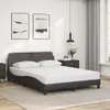 vidaXL Bettgestell "Dover" Grau 120x200 cm Kunstleder Produktbild-Vorschau 2