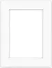 A white picture frame with a textured surface. Produktbild-Vorschau