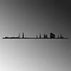 Wallity, Hamburg Skyline, Wanddeko, Schwarz, Metall, 120 x Produktbild-Vorschau 5