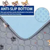 Close-up of the bottom of a pet mat, highlighting its anti-slip features with text and graphics. Produktbild-Vorschau