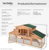 XXL Králíkárna dřevěná klec dvoupatrová s odpočívadlem Náhled obrázku produktu 17