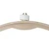 A close-up shot of a beige microwave turntable ring with a white adapter. Produktbild-Vorschau