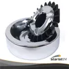 3x SILBER, Starlet24® Windaschenbecher Gluttöter rund flach Produktbild-Vorschau 3