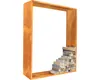 Kaminholzunterstand Palatino Corten mit Rückwand 100 x 40 x Produktbild-Vorschau 2