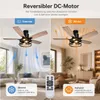 Deckenventilator mit Beleuchtung und Fernbedienung, Φ112cm Produktbild-Vorschau 6