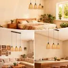 ZMH Hängelampe Boho Pendelleuchte Rattan 3 Flammig Produktbild-Vorschau 6