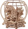 A 3D wooden puzzle of a mechanical aquarium with fish. Podgląd zdjęcia produktu