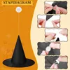 12 Halloween Hexenhüte zum Aufhängen mit Schnur & Haken Náhľad obrázku produktu