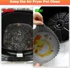 2Pcs Silikonform für Heißluftfritteuse, 20cm Airfryer Produktbild-Vorschau 2