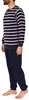 Eleganter Herren Frottee Pyjama Schlafanzug mit Bündchen - Produktbild-Vorschau 3
