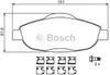 Bosch Bremsbelagsatz, Scheibenbremse  0 986 494 261 Produktbild-Vorschau 1