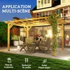 Outsunny Pergola jardin exterieur 3 x 4 m, pergola en bois, Voir les images du produit 5